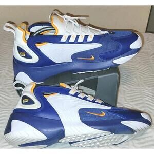 Nike Zoom 2K Men’s Athletic Shoes  AO0269-400 Men Sneakers Size 10.5  Blue/gold